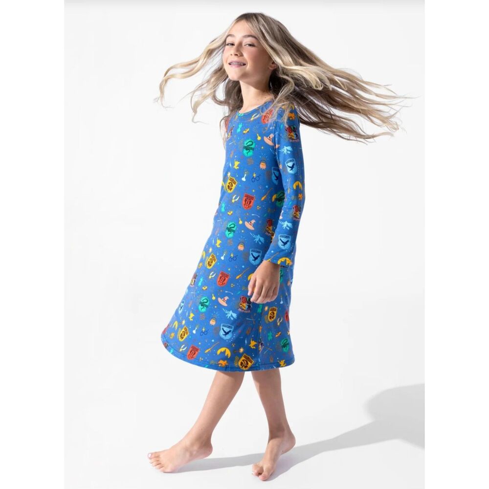 House Pride Harry Potter  Bamboo Girls' Long Sleeve Dress. 12/14 Years